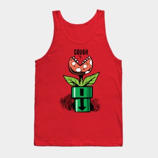 Cartoon Plant Cough Tank Top